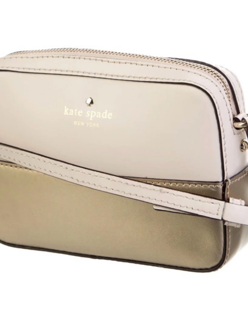 kate spade Cream and Gold Two-Tone Crossbody Bag! - Picture 6 of 11